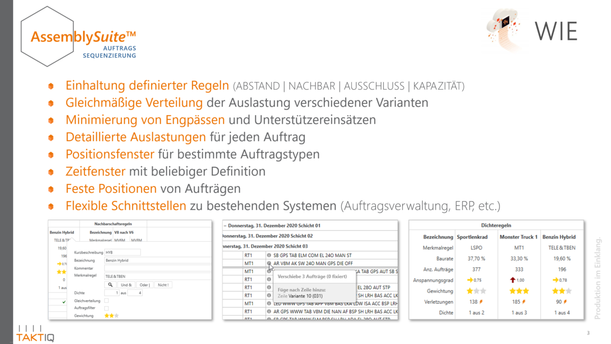 Sequenzierung TAKTIQ GmbH & Co. KG