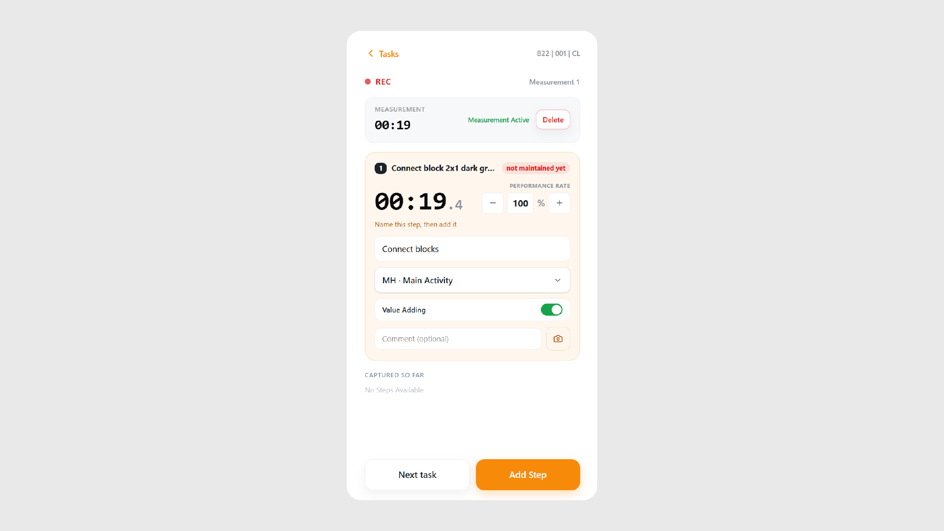 REFA-Zeitaufnahme: direkt in TAKTIQ oder per Web-App